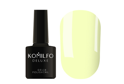 Gel polish Komilfo Deluxe Series No. D169 pale yellow enamel, 8 ml, Color: Yellow, Volume: 8 ml