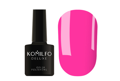 Гель-лак Komilfo Deluxe Series №D173 яркий насыщенный розовый неоновый эмаль, 8 мл, Цвет: Розовый, Обьем: 8 мл