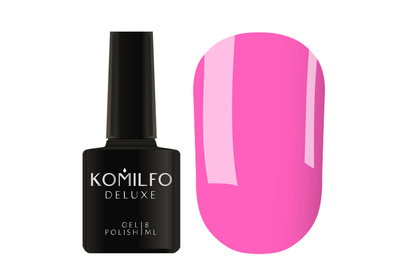 Гель-лак Komilfo Deluxe Series №D180 насыщенный розовый эмаль, 8 мл, Цвет: Розовый, Обьем: 8 мл