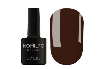 Gel polish Komilfo Deluxe Series No. D216 dark brown enamel, 8 ml, Color: Brown, Volume: 8 ml