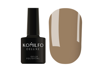Гель-лак Komilfo Deluxe Series №D281 зелено-коричневий емаль, 8 мл, Колір: Коричневий, Об`єм: 8 мл