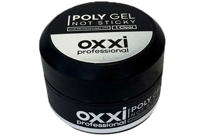 Акрил-гель PolyGel Oxxi №1 not sticky, прозрачный, 30 мл, Цвет: Прозрачный