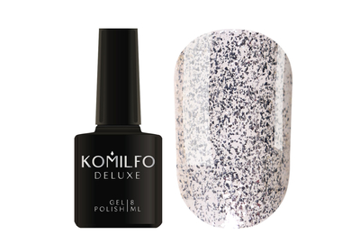 Гель-лак Komilfo DeLuxe Series №G011 біле золото з блискітками, 8 мл, Колір: Золотий, Об`єм: 8 мл