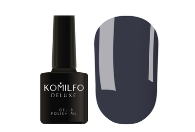 Гель-лак Komilfo Deluxe Series №D294 сіро-синій емаль, 8 мл, Колір: Синій, Об`єм: 8 мл