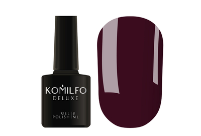 Gel polish Komilfo Deluxe Series No. D303 burgundy-eggplant enamel, 8 ml, Color: Burgundy, Volume: 8 ml