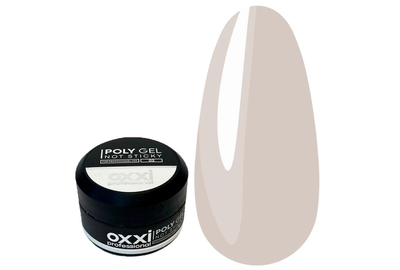 Акрил-гель PolyGel Oxxi №2 not sticky, молочный, 30 мл, Цвет: Белый