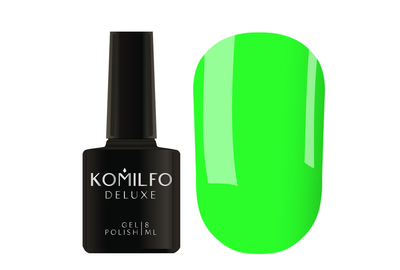 Гель-лак Komilfo Kaleidoscopic collection K001 салатовый неоновый, 8 мл