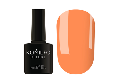 Гель-лак Komilfo Kaleidoscopic collection K005 персиковый неоновый, 8 мл