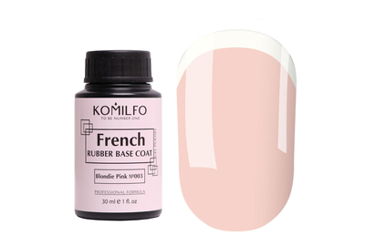 База Komilfo French Rubber Base №003 Blondie Pink бочонок, 30 мл, Об`єм: 30 мл