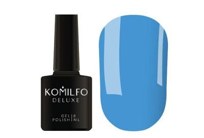 Гель-лак Komilfo Kaleidoscopic collection K016 голубой неоновый, 8 мл