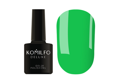 Гель-лак Komilfo Kaleidoscopic collection K019 сочный зеленый неоновый, 8 мл
