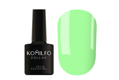 Гель-лак Komilfo Kaleidoscopic collection K020 нежно-салатовый неоновый, 8 мл