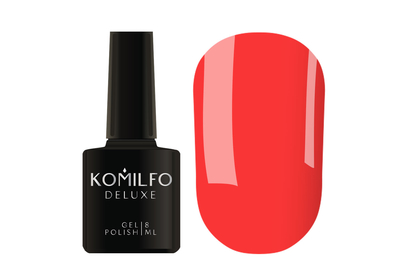 Гель-лак Komilfo Kaleidoscopic collection K021 ярко-коралловый, 8 мл