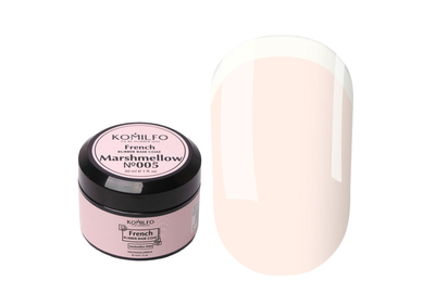 База Komilfo French Rubber Base №005 Marshmellow банка, 30 мл, Колір: Рожевий