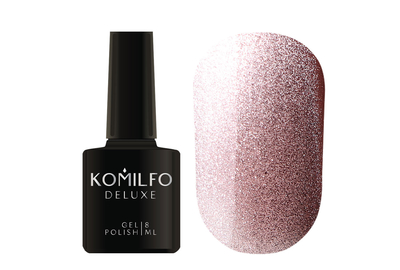 Gel polish Komilfo 9D Cat`s eye Nude No. 01 cat`s eye, beige, 8 ml, Color: Beige