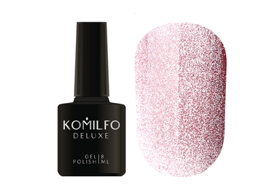 Gel polish Komilfo 9D Cat`s eye Nude №02 cat`s eye, pink, 8 ml, Color: Pink