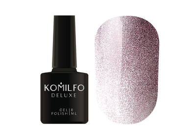 Gel polish Komilfo 9D Cat`s eye Nude No. 03 cat`s eye, purple, 8 ml, Color: Purple