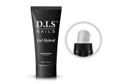 Акрил-гель DIS Gel Hybrid polygel №001, прозрачный, 30 мл, Цвет: Прозрачный