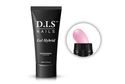 Акрил-гель DIS Gel Hybrid polygel №003, светло-розовый, 30 мл, Цвет: Розовый