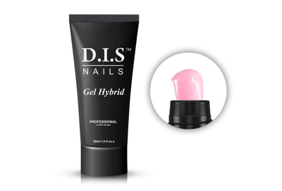 Акрил-гель DIS Gel Hybrid polygel №002, розовый, 30 мл, Цвет: Розовый