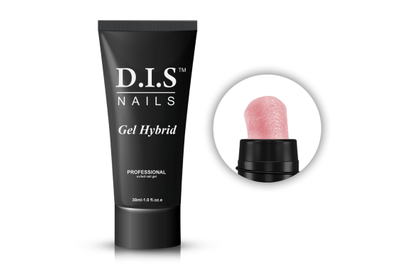 Акрил-гель DIS Gel Hybrid polygel №006, бежево-розовый, 30 мл, Цвет: Розовый