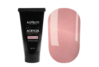 Акрил-гель Acryl Gel Komilfo №007 Gliter, чудесный глитер, 30 г