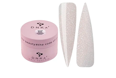 Acrylic gel DNKA Acryl Gel No. 008 Sand beige with shimmer, 30 ml, Color: Beige