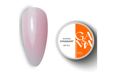 Акрил-гель GaMa Acrygel Standart Beige, бежевый, 30 мл