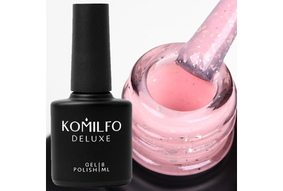 Base for nails Komilfo Potal Base P005, pink with potal, 8 ml