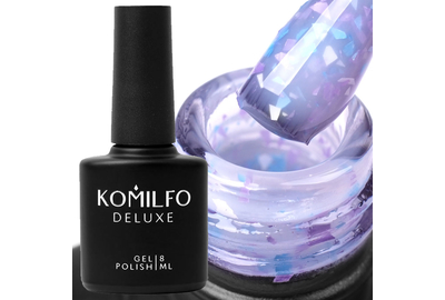 Base for nails Komilfo Potal Base P014, gray-purple with potal, 8 ml