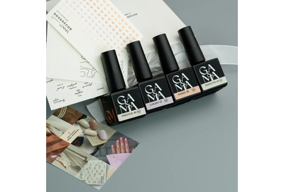 Набор для ногтей GaMa Cover Base Тихая роскошь №46-49, с наклейками