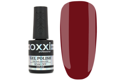 Гель-лак Oxxi №005, насыщенный темный красный, 10 мл