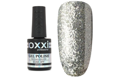 Гель-лак Oxxi №095, серебряный, 10 мл