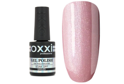 Гель-лак Oxxi №032, нежный розовый с микроблеском, 10 мл