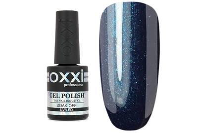 Гель-лак Oxxi №063, очень темный бирюзовый с микроблеском, 10 мл.