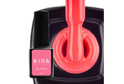 Гель-лак Kira Nails №016 очень яркий малиновый неоновый, 6 мл