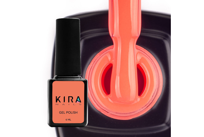 Гель-лак Kira Nails №019 морковный неоновый, 6 мл