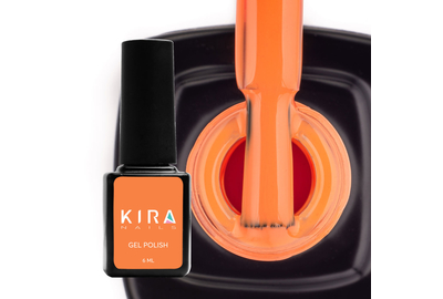 Гель-лак Kira Nails №021 оранжевый эмаль, 6 мл