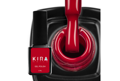 Гель-лак Kira Nails №041 малиновий емаль, 6 мл