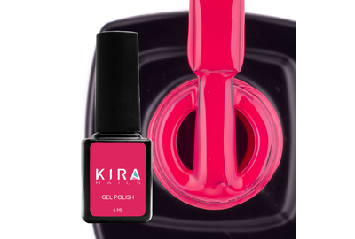 Гель-лак Kira Nails №052 світлий малиново-червоний емаль, 6 мл