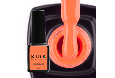 Гель-лак Kira Nails №072 оранжевый эмаль, 6 мл