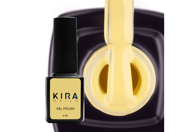 Гель-лак Kira Nails №074 бледно-желтый эмаль, 6 мл