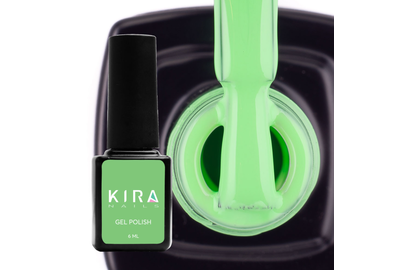 Гель-лак Kira Nails №077 салатовая эмаль, 6 мл