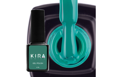 Гель-лак Kira Nails №078 зелено-бирюзовый эмаль, 6 мл