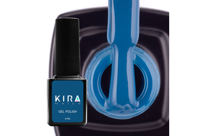 Гель-лак Kira Nails №080 темно-голубая эмаль, 6 мл
