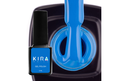 Гель-лак Kira Nails №081 синий эмаль, 6 мл