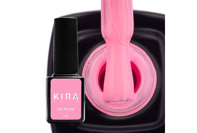 Гель-лак Kira Nails №101 яскравий рожевий емаль, 6 мл