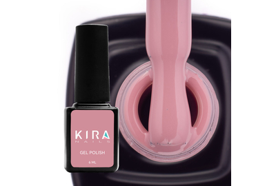 Гель-лак Kira Nails №113 коричнево-рожевий емаль, 6 мл