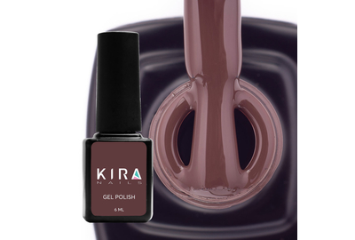 Gel polish Kira Nails #121 dark chocolate enamel, 6 ml