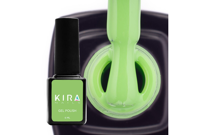 Гель-лак Kira Nails №126 приглушенный зеленый эмаль, 6 мл